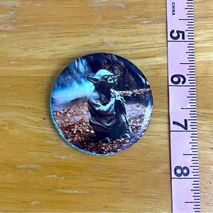 Vintage Star Wars Yoda Pinback Button Pin